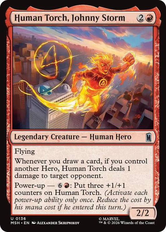 MTG - Human Torch, Johnny Storm - Marvel Super Heroes (MSH)
