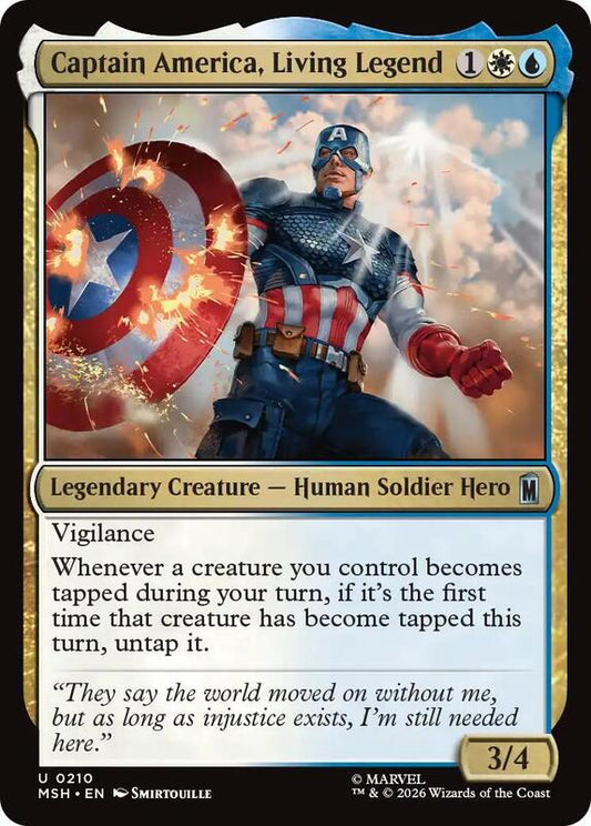 MTG - Captain America, Living Legend - Marvel Super Heroes (MSH)