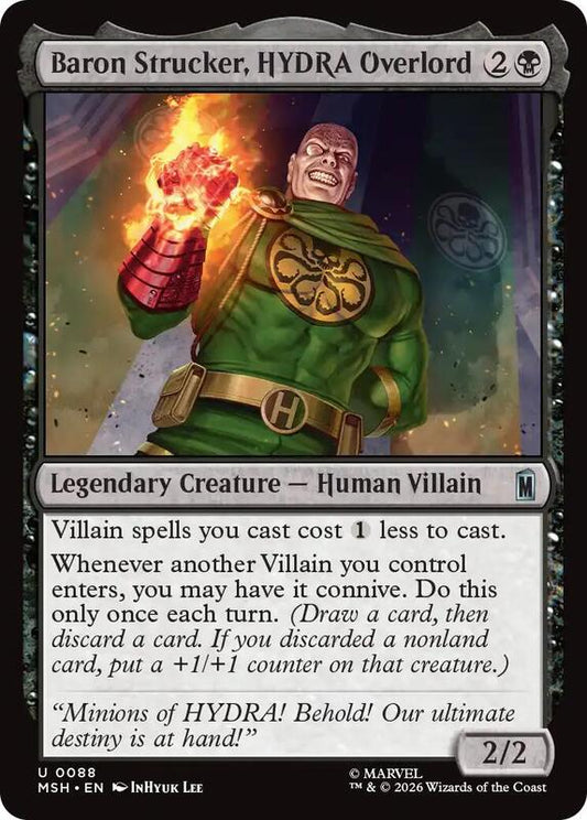 MTG - Baron Strucker, HYDRA Overlord - Marvel Super Heroes (MSH)