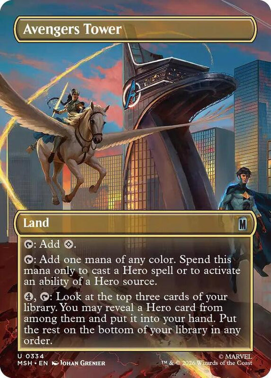 MTG - Avengers Tower (Borderless) - Marvel Super Heroes (MSH)