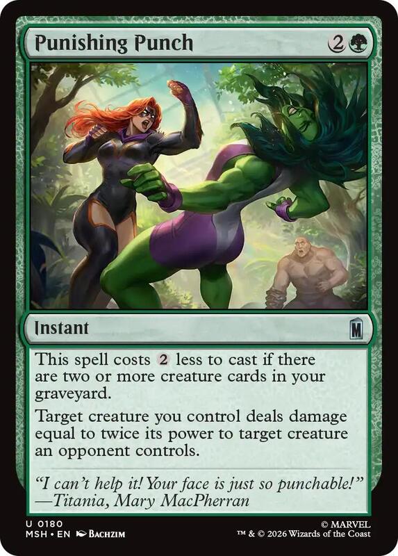 MTG - Punishing Punch - Marvel Super Heroes (MSH)