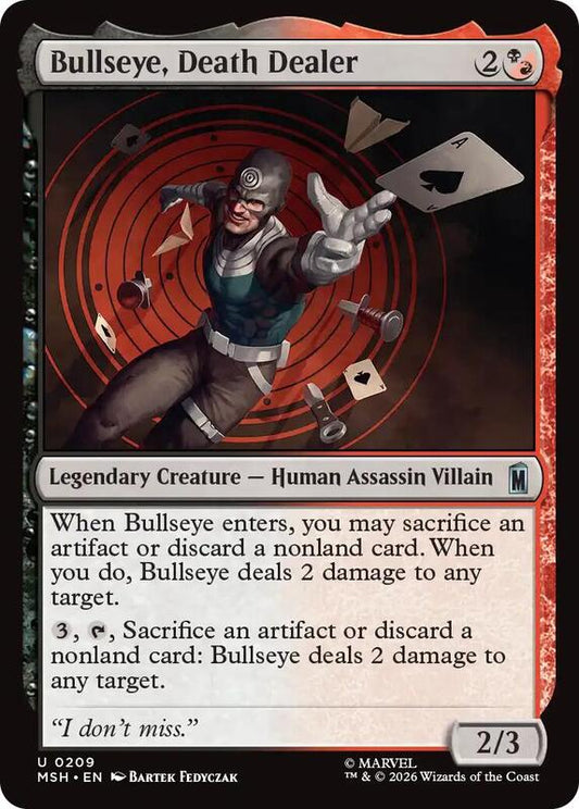 MTG - Bullseye, Death Dealer - Marvel Super Heroes (MSH)