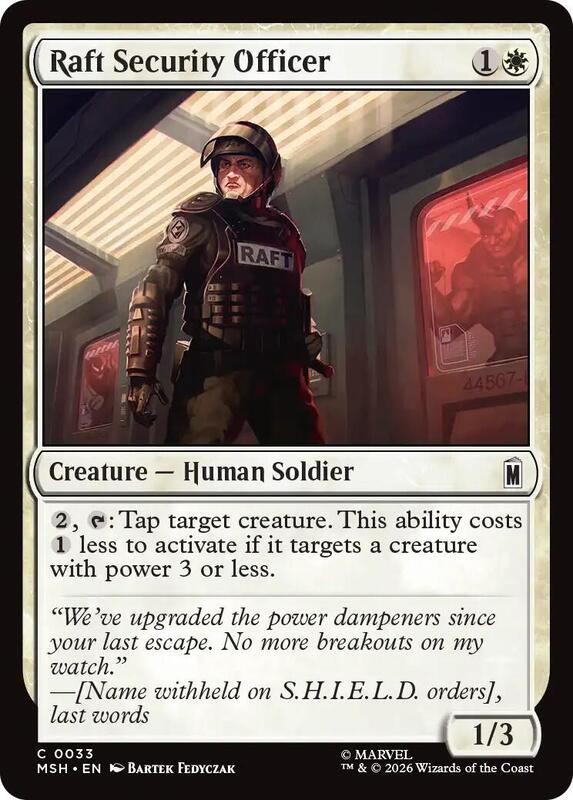 MTG - Raft Security Officer - Marvel Super Heroes (MSH)