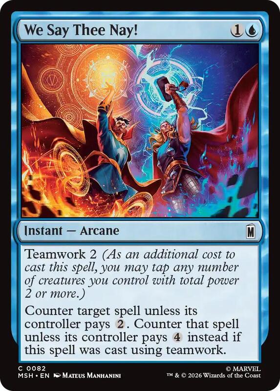 MTG - We Say Thee Nay! - Marvel Super Heroes (MSH)