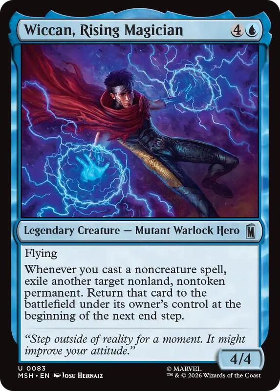 MTG - Wiccan, Rising Magician - Marvel Super Heroes (MSH)