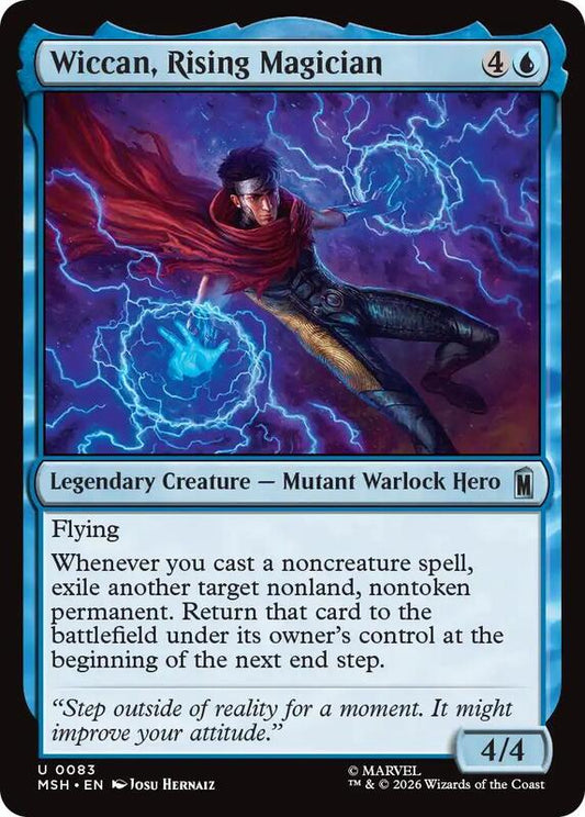 MTG - Wiccan, Rising Magician - Marvel Super Heroes (MSH)