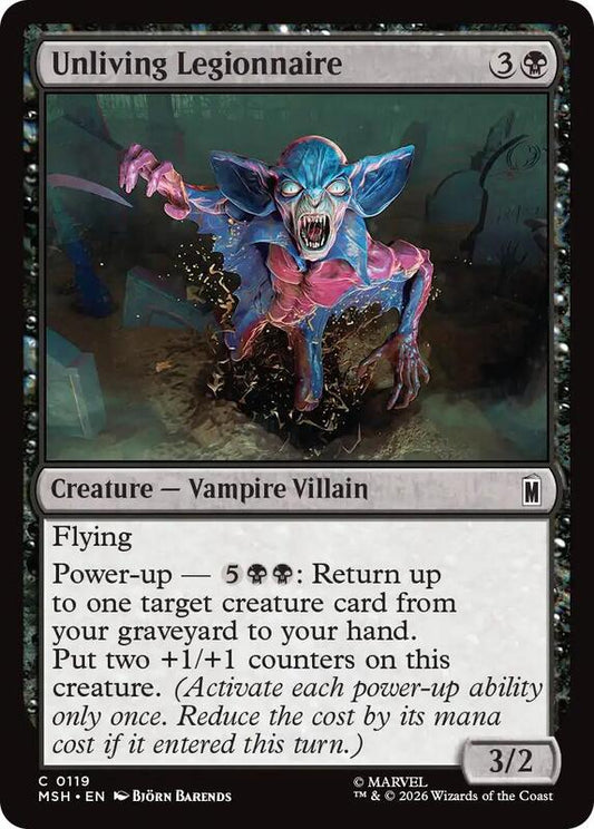 MTG - Unliving Legionnaire - Marvel Super Heroes (MSH)