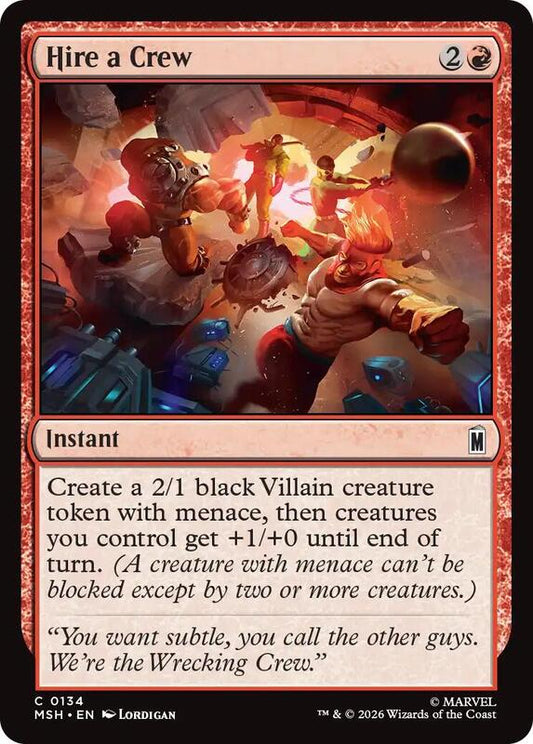 MTG - Hire a Crew - Marvel Super Heroes (MSH)