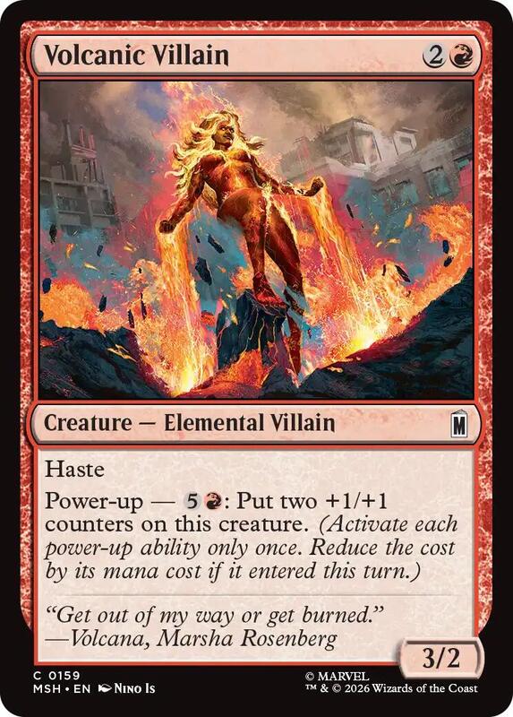 MTG - Volcanic Villain - Marvel Super Heroes (MSH)