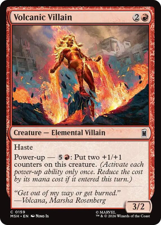 MTG - Volcanic Villain - Marvel Super Heroes (MSH)