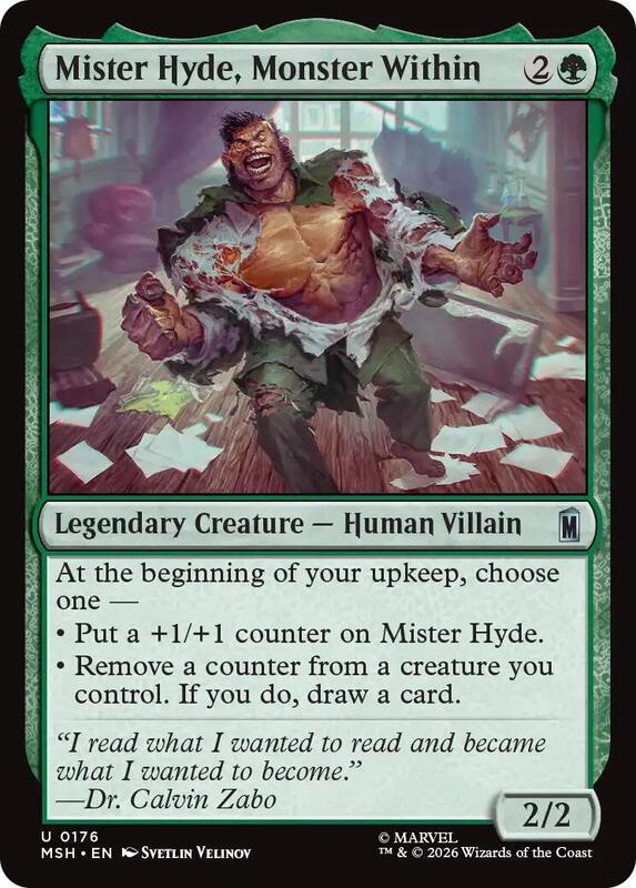 MTG - Mister Hyde, Monster Within - Marvel Super Heroes (MSH)