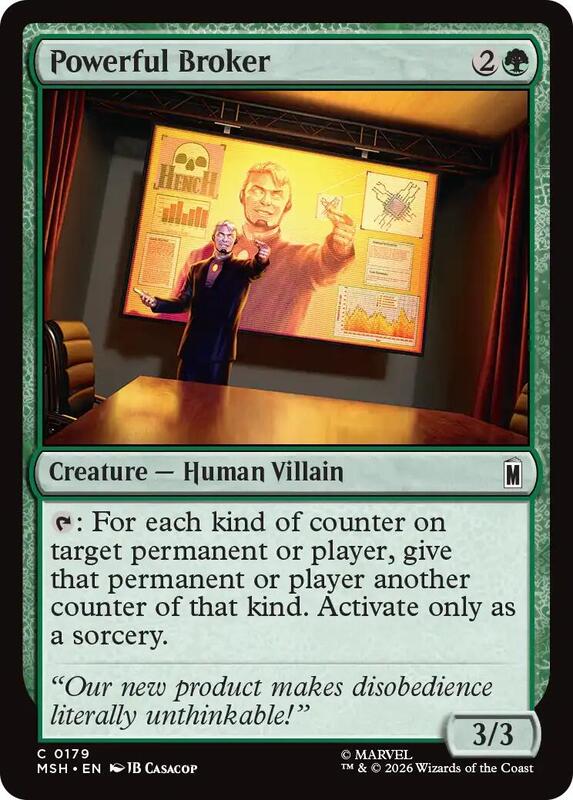 MTG - Powerful Broker - Marvel Super Heroes (MSH)