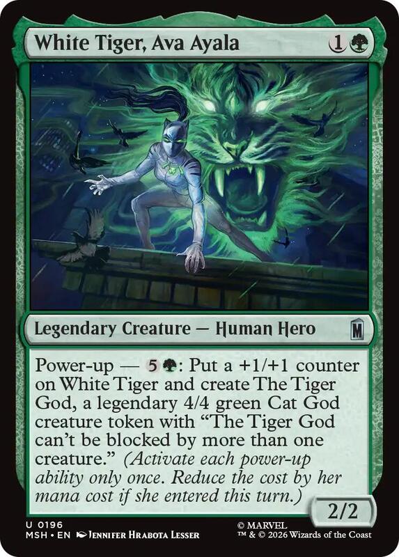 MTG - White Tiger, Ava Ayala - Marvel Super Heroes (MSH)