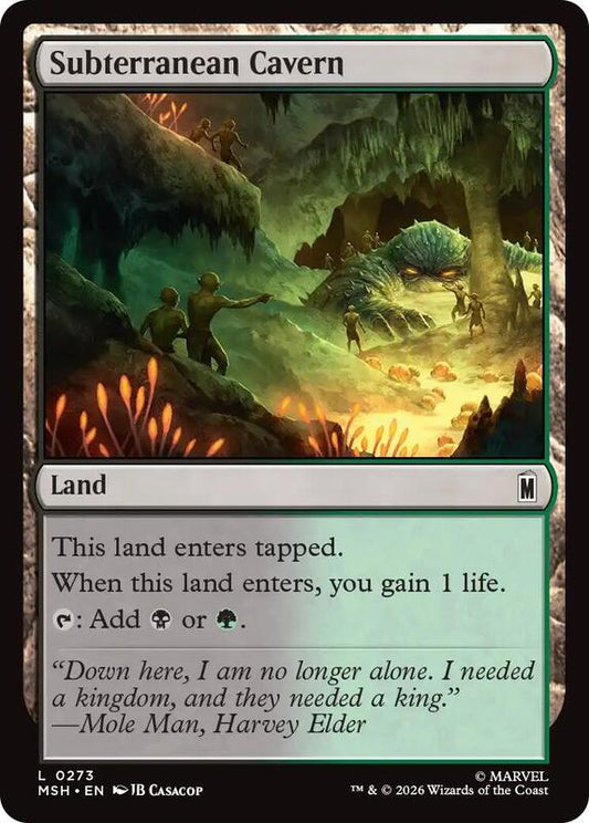 MTG - Subterranean Cavern - Marvel Super Heroes (MSH)