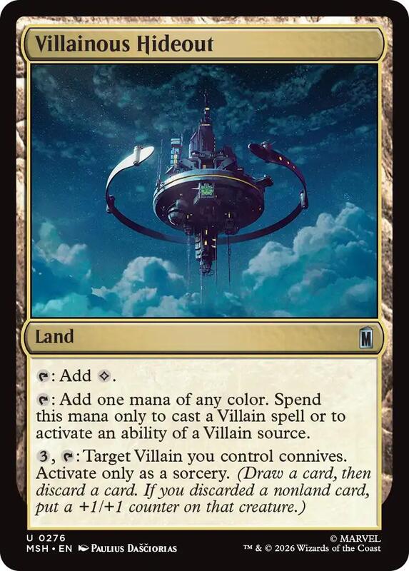 MTG - Villainous Hideout - Marvel Super Heroes (MSH)