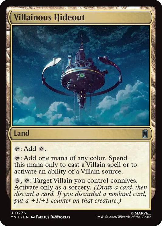 MTG - Villainous Hideout - Marvel Super Heroes (MSH)