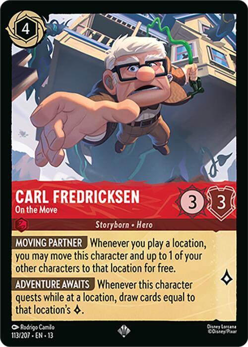 Lorcana - Carl Fredricksen - On the Move - Attack of the Vine! (13)