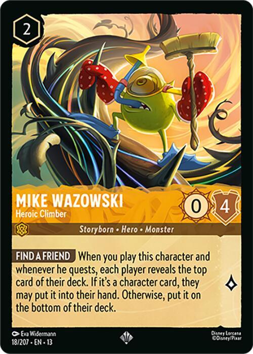 Lorcana - Mike Wazowski - Heroic Climber - Attack of the Vine! (13)