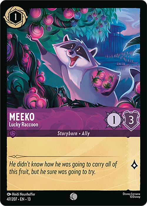 Lorcana - Meeko - Lucky Raccoon - Attack of the Vine! (13)