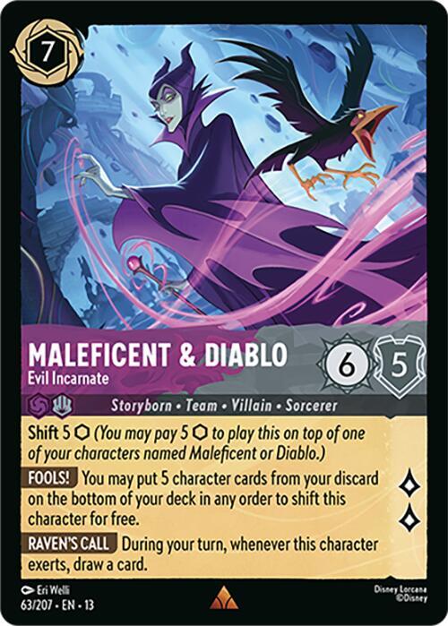Lorcana - Maleficent & Diablo - Evil Incarnate - Attack of the Vine! (13)