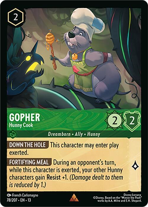 Lorcana - Gopher - Hunny Cook - Attack of the Vine! (13)