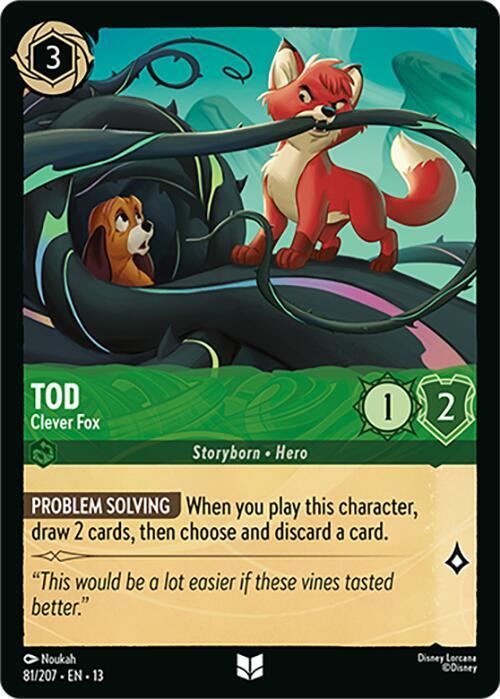 Lorcana - Tod - Clever Fox - Attack of the Vine! (13)