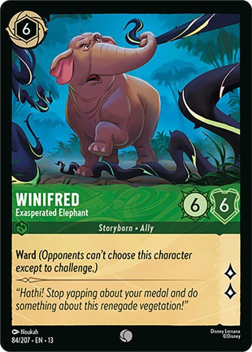 Lorcana - Winifred - Exasperated Elephant - Attack of the Vine! (13)