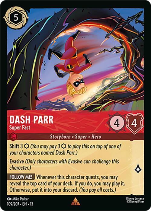 Lorcana - Dash Parr - Super Fast - Attack of the Vine! (13)