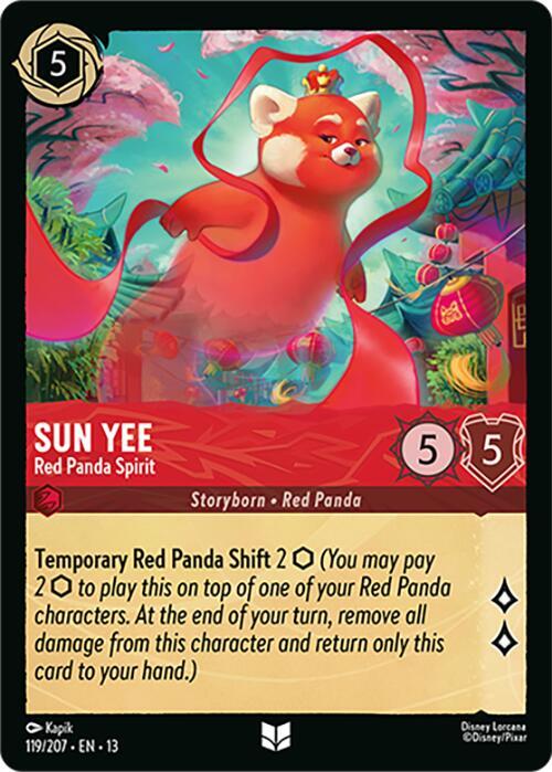 Lorcana - Sun Yee - Red Panda Spirit - Attack of the Vine! (13)