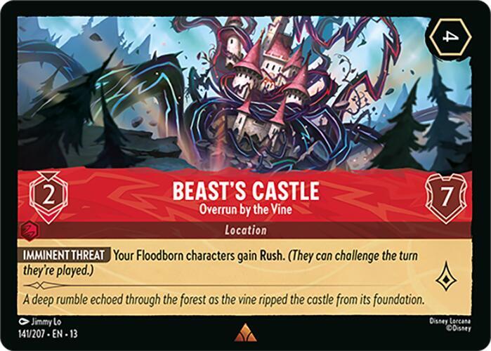 Lorcana - Beast's Castle - Overrun by the Vine - Attack of the Vine! (13)
