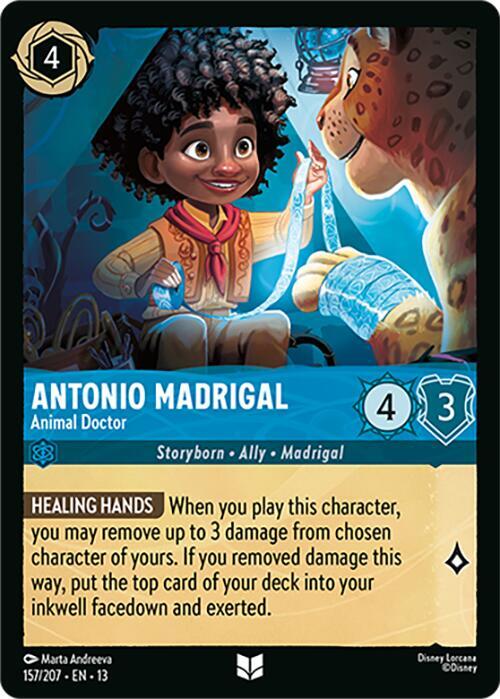 Lorcana - Antonio Madrigal - Animal Doctor - Attack of the Vine! (13) Cold Foil