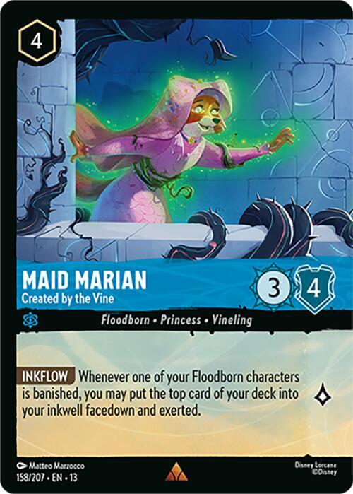 Lorcana - Maid Marian - Created by the Vine (Foil) - Attack of the Vine! (13)