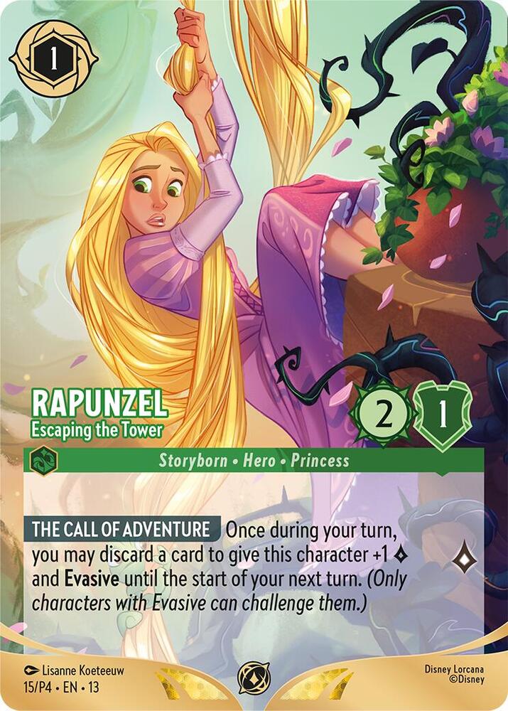 Lorcana - Rapunzel - Escaping the Tower (Store Championship Participant) - Disney Lorcana Promo Cards (DLPC)