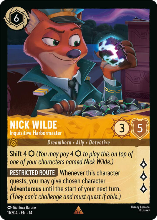 Lorcana - Nick Wilde - Inquisitive Harbormaster - Hyperia City (14)