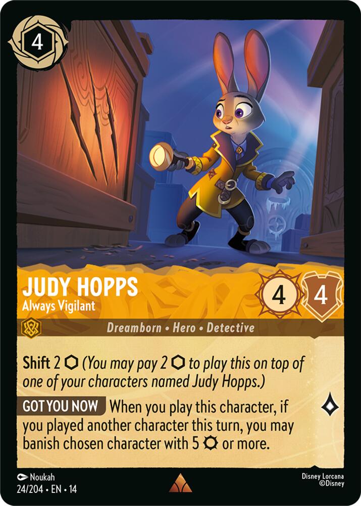 Lorcana - Judy Hopps - Always Vigilant - Hyperia City (14)