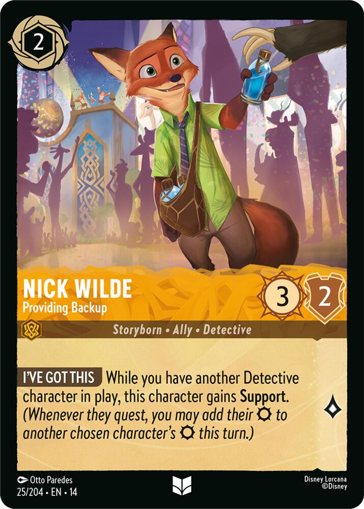 Lorcana - Nick Wilde - Providing Backup - Hyperia City (14)
