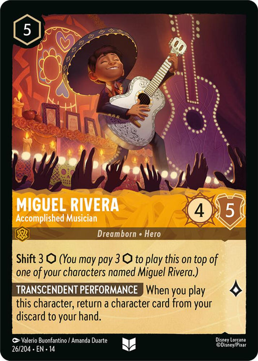 Lorcana - Miguel Rivera - Accomplished Musician - Hyperia City (14) Cold Foil
