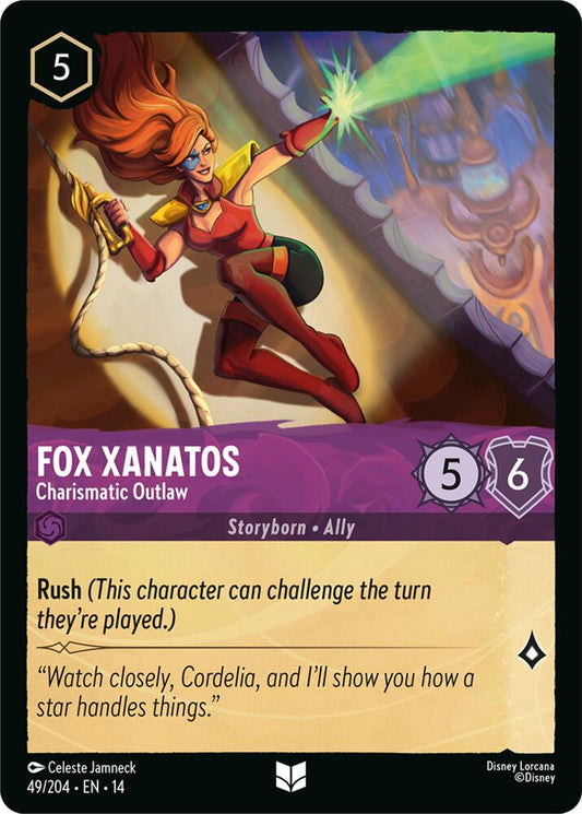 Lorcana - Fox Xanatos - Charismatic Outlaw - Hyperia City (14)