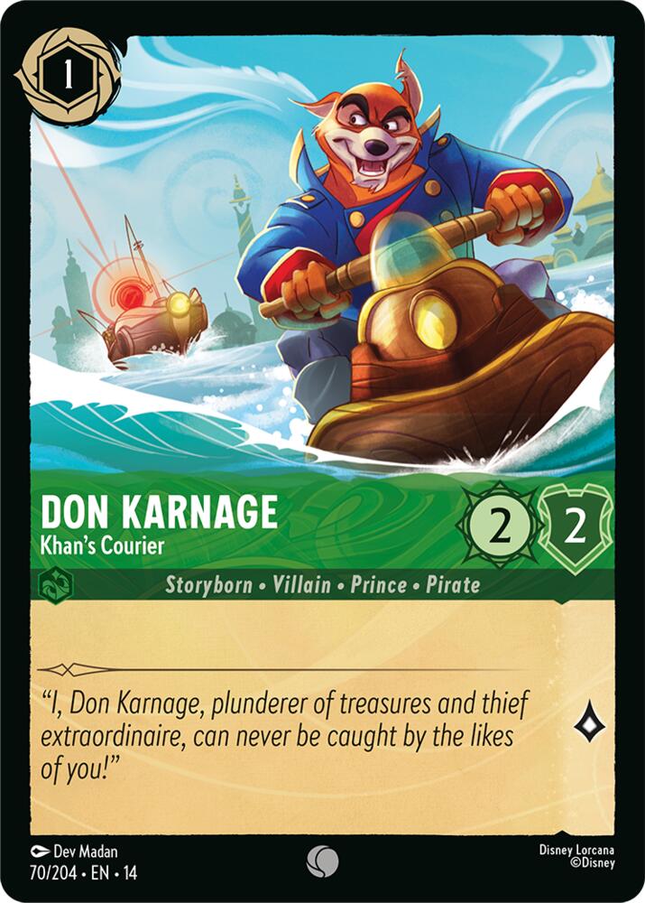 Lorcana - Don Karnage - Khan's Courier - Hyperia City (14)