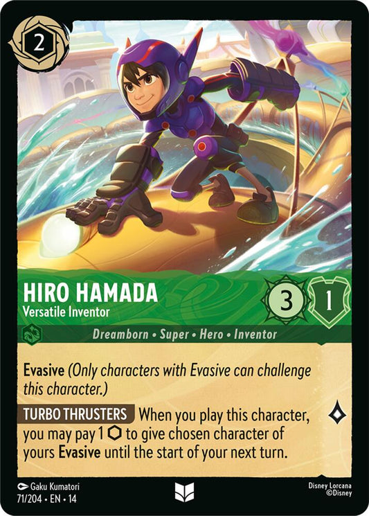 Lorcana - Hiro Hamada - Versatile Inventor - Hyperia City (14) Cold Foil