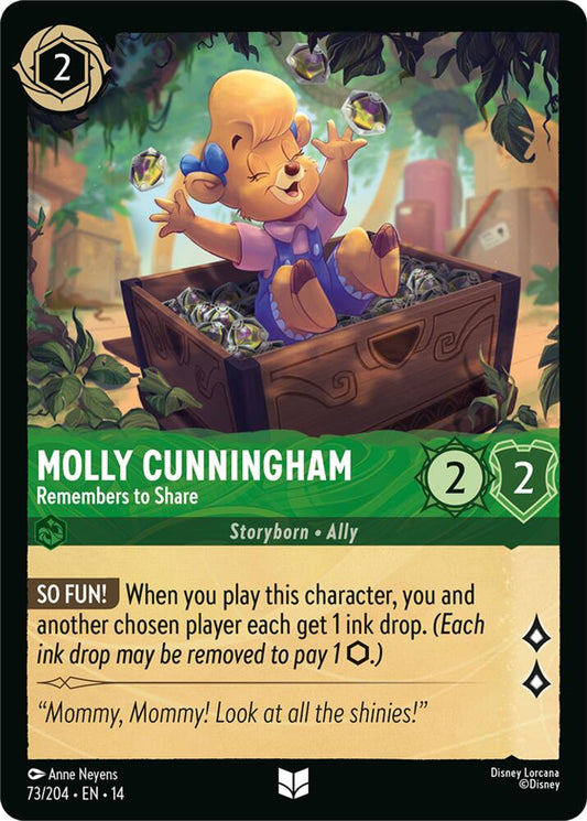 Lorcana - Molly Cunningham - Remembers to Share - Hyperia City (14) Cold Foil