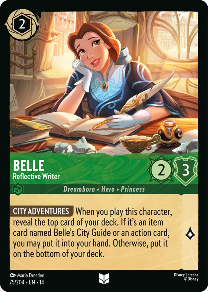 Lorcana - Belle - Reflective Writer - Hyperia City (14)