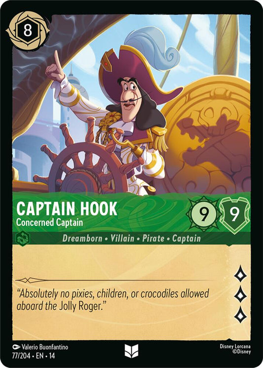 Lorcana - Captain Hook - Concerned Captain - Hyperia City (14)