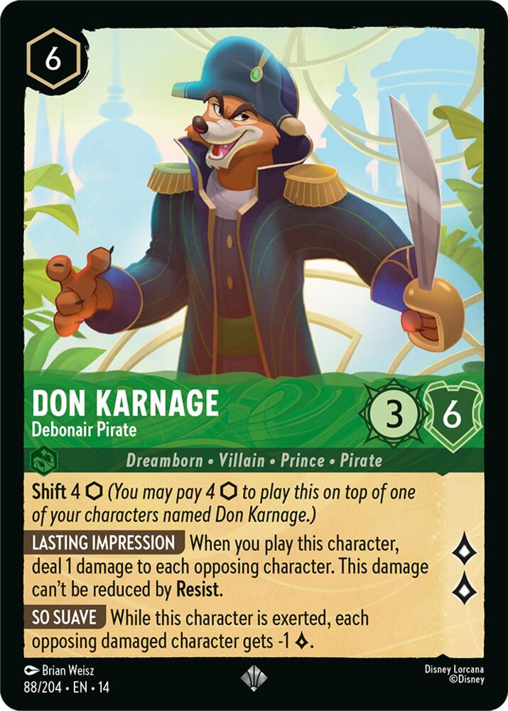 Lorcana - Don Karnage - Debonair Pirate - Hyperia City (14)