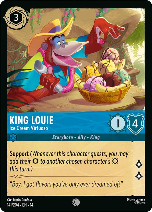 Lorcana - King Louie - Ice Cream Virtuoso - Hyperia City (14) Cold Foil