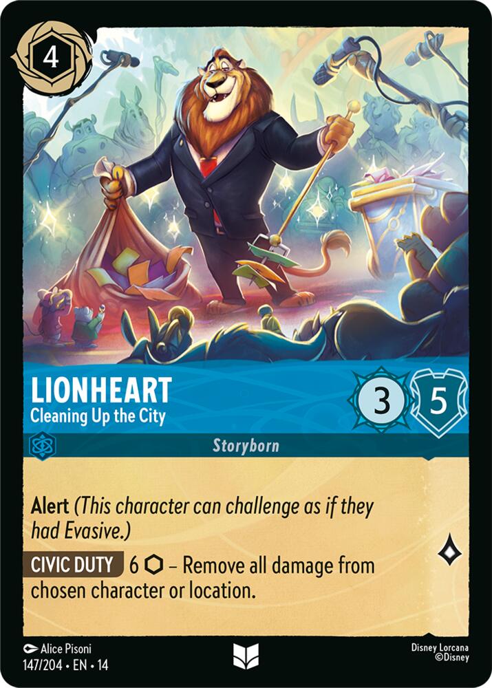 Lorcana - Lionheart - Cleaning Up the City - Hyperia City (14)