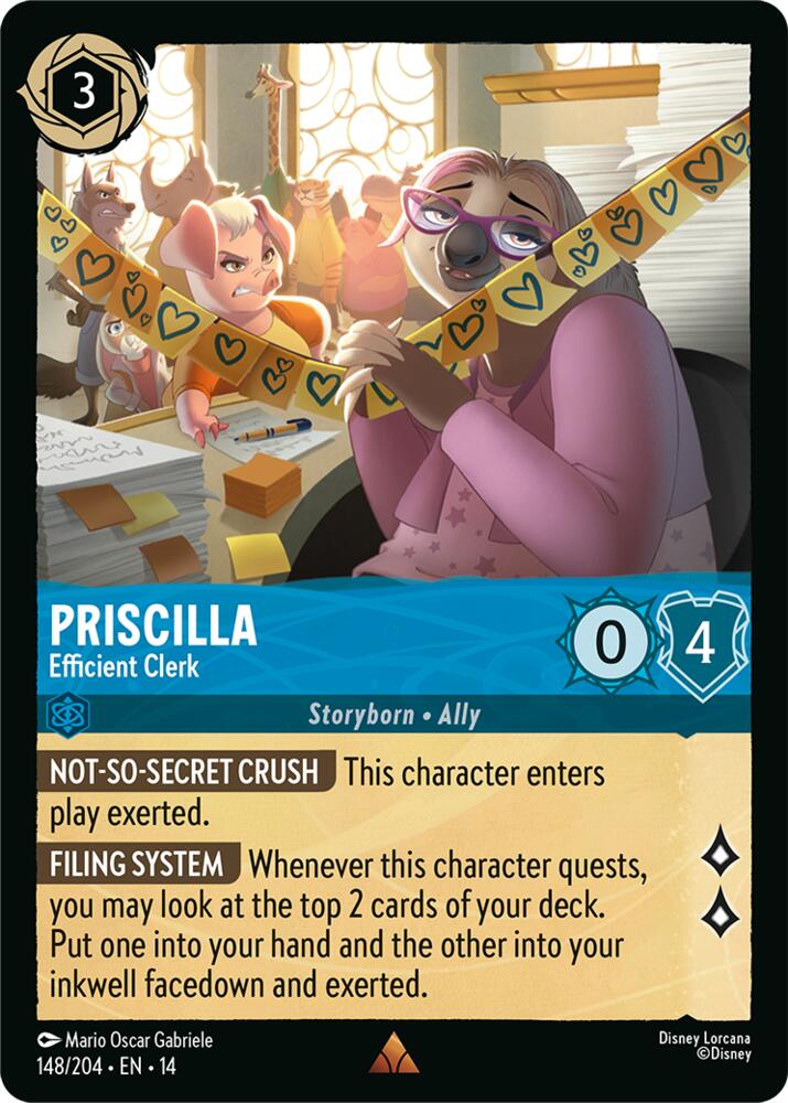 Lorcana - Priscilla - Efficient Clerk - Hyperia City (14)