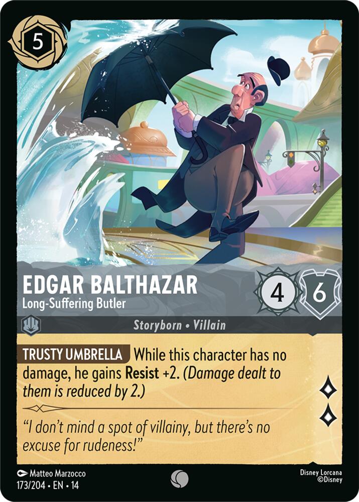 Lorcana - Edgar Balthazar - Long-Suffering Butler - Hyperia City (14)