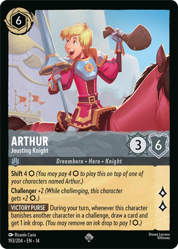 Lorcana - Arthur - Jousting Knight - Hyperia City (14)