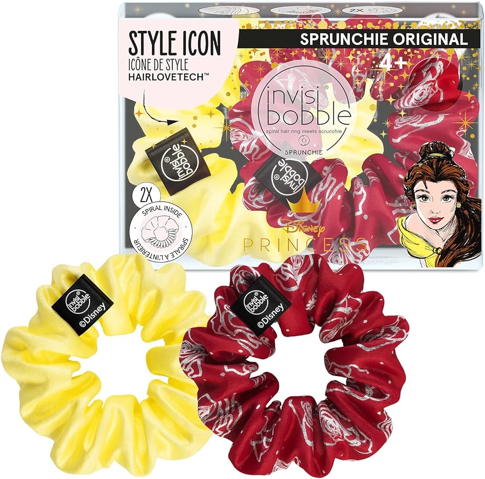 Invisibobble Disney Princess Scrunchie 2 pack - Belle